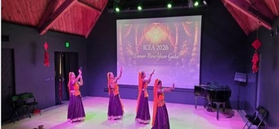 Indian classical dance at ICEA's 2026 Movement Across Cultures celebration